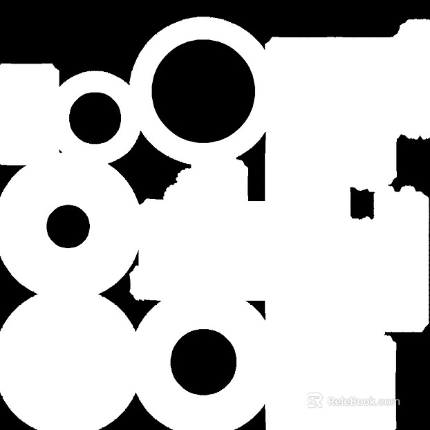 Black and White Torus Bump Map texture
