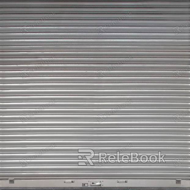 Rolling shutter door texture
