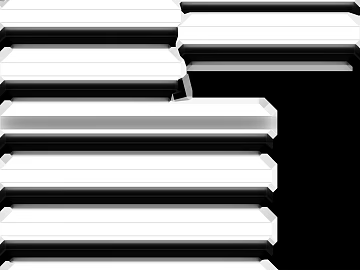 Black and white concave-convex metal strip decoration texture (ID:ffaeh135696)