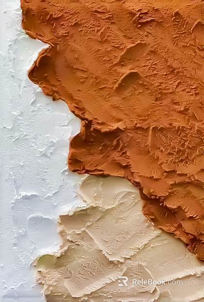 three-dimensional physical painting texture
