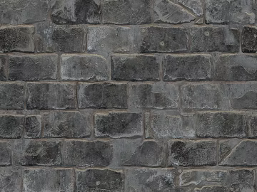 Dark gray stone brick wall outdoor wall texture (ID:ffaeh543796)
