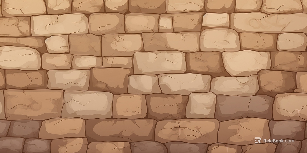 Light brown rubble outdoor wall texture