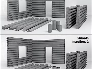 Construction materials of log component wooden house texture (ID:ffaeh455386)