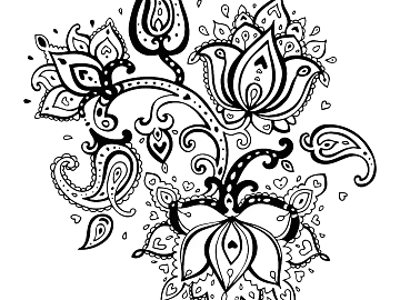 black and white painting texture (ID:ffagg28407)