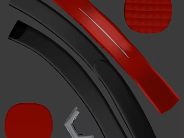 Black and red soft leather furniture decorative strip texture (ID:ffaeh549336)