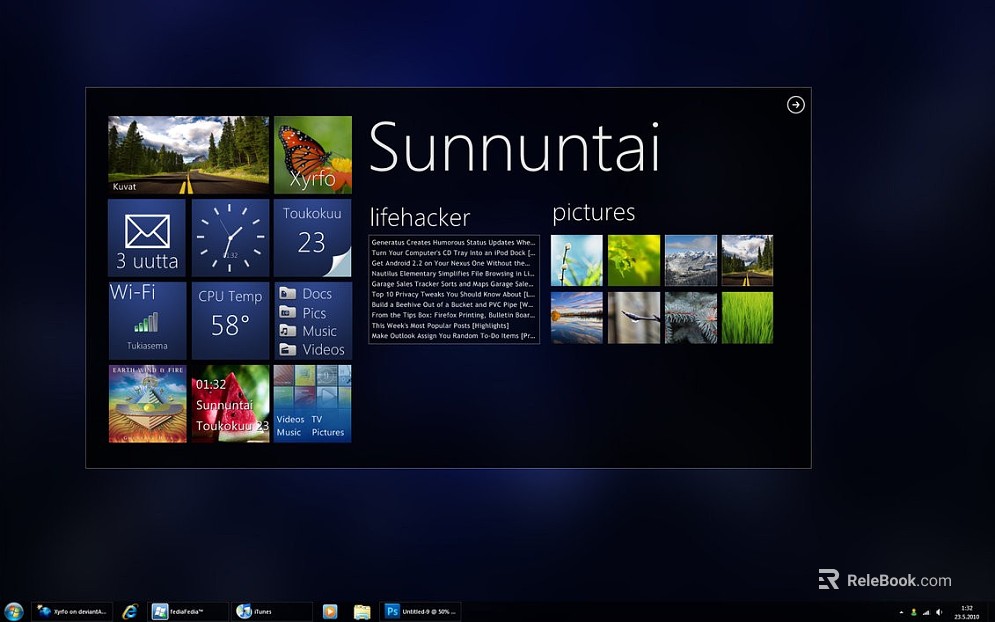 Screen material texture