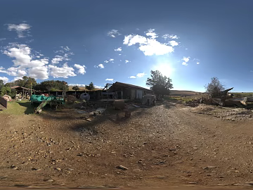 Outdoor Rural House Day Sunny Day HDR texture (ID:ffabg54361)