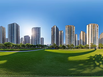 Clean Greenbelt City HDR texture (ID:ffach662950)