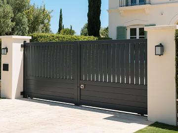 Dark gray metal entrance door texture (ID:ffaeh331689)