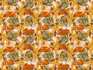 Even grain European palm plantain plant branches and leaves background texture (ID:ffach232606)