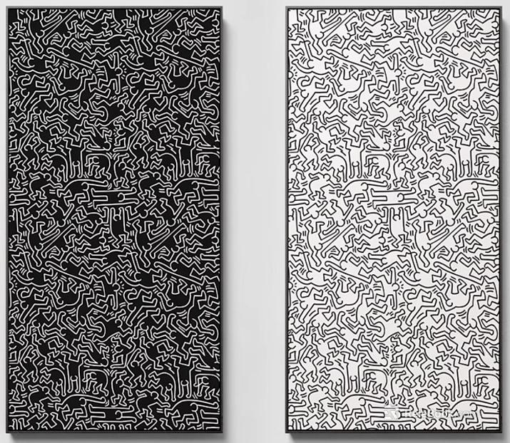 black and white painting texture