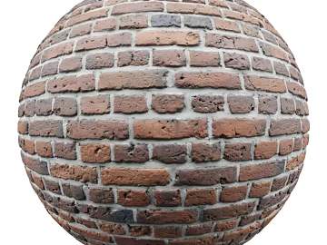 Brick wall PBR texture (ID:ffach149181)