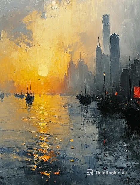 landscape painting texture