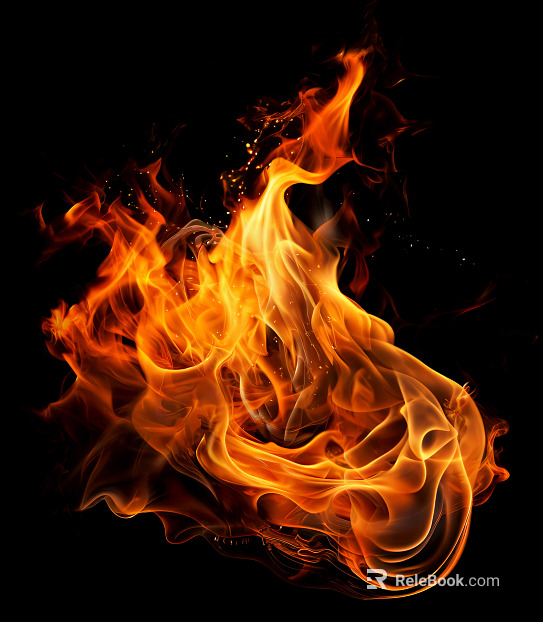 Modern Fireplace Flame Torches texture