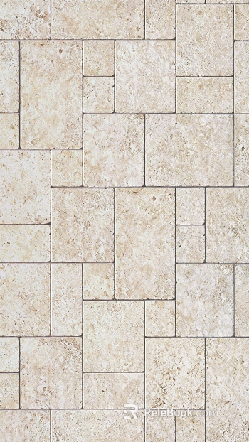 Retro Lime Stone Beige Lime Stone Roman Castle Brick Beige Antique Brick-Silent Wind Floor Tile texture