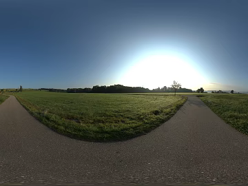 Outdoor Sunscape Grassland Wilderness HDR texture (ID:ffach239710)