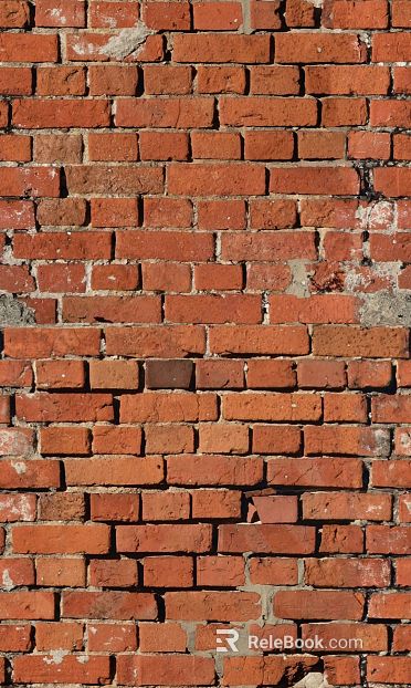 Red-brown brick wall, building exterior wall texture
