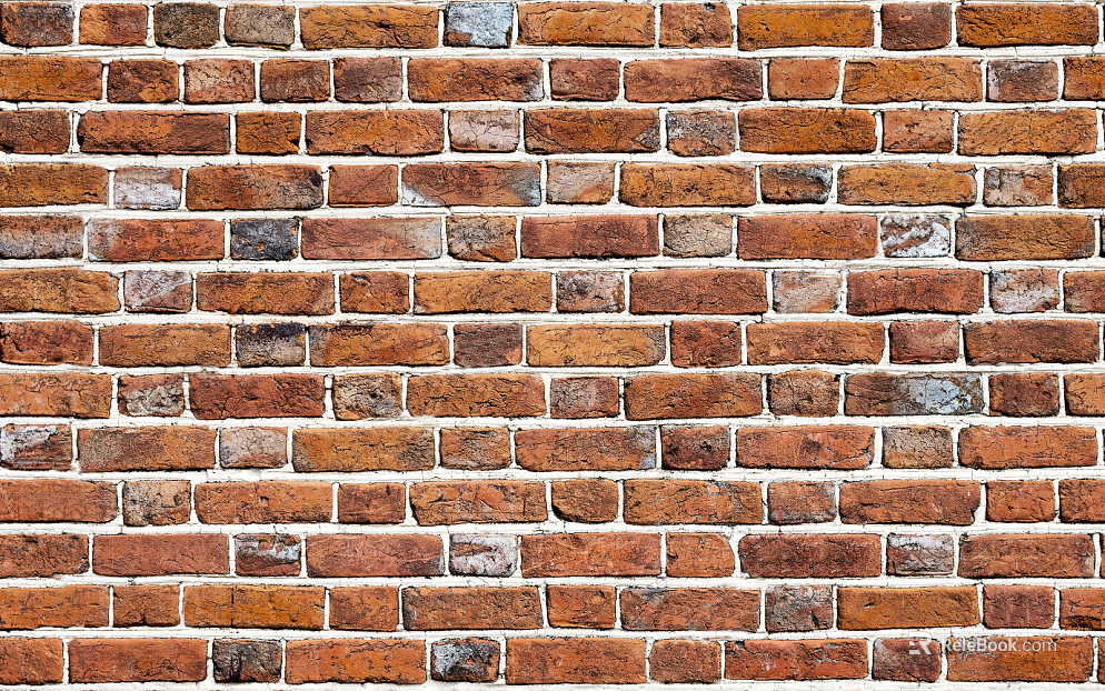 Brick wall orange exterior wall paper brick texture
