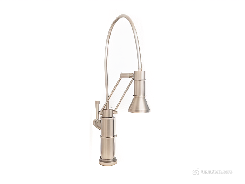 Wire-drawing Silver Stainless Steel Kitchen Faucet texture