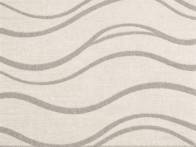 Beige wavy-line carpet texture