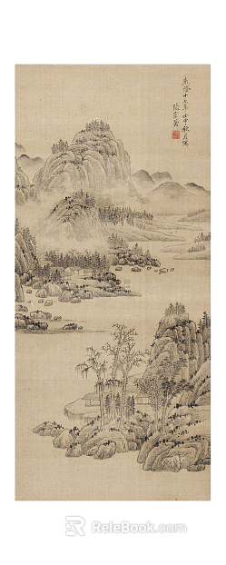 landscape painting texture