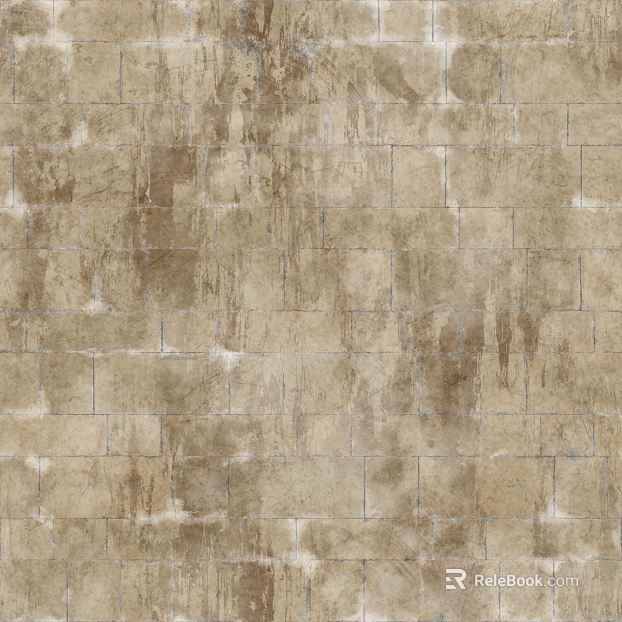 Beige old brick wall indoor and outdoor wall texture
