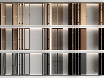 Simple style multicolor wooden sliding door interior door texture (ID:ffaeh180356)