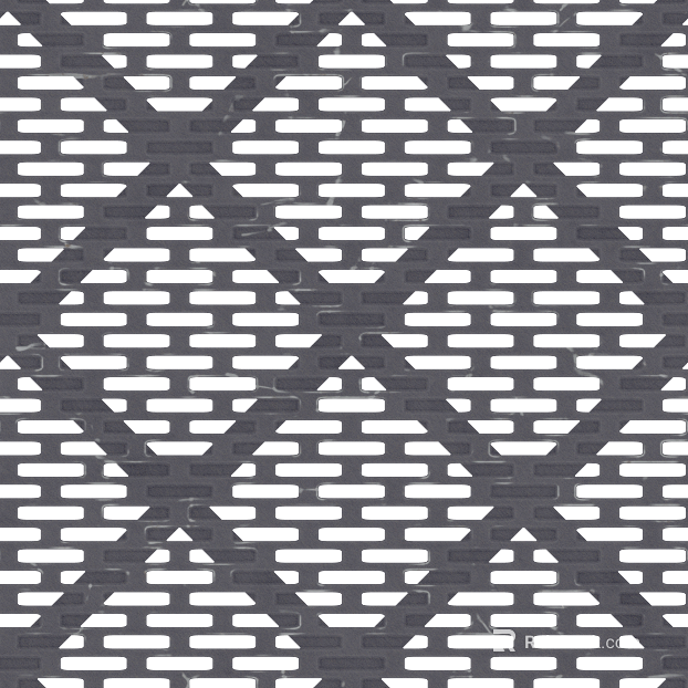 Dark gray perforated metal panel wall decoration texture