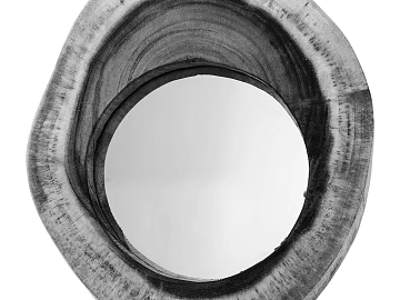 Grey distressed solid wood round frame texture (ID:ffaeh884386)