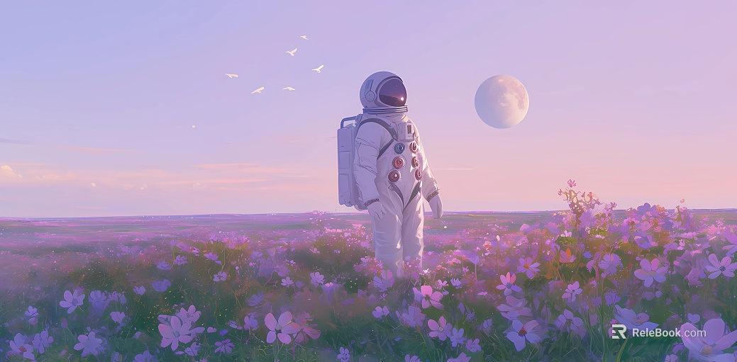 Space Astronaut Theme Wallpaper Mural texture