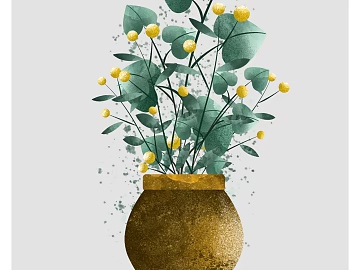 Plant painting texture (ID:ffaeg37700)