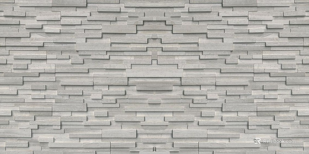 Light gray rubble culture stone texture