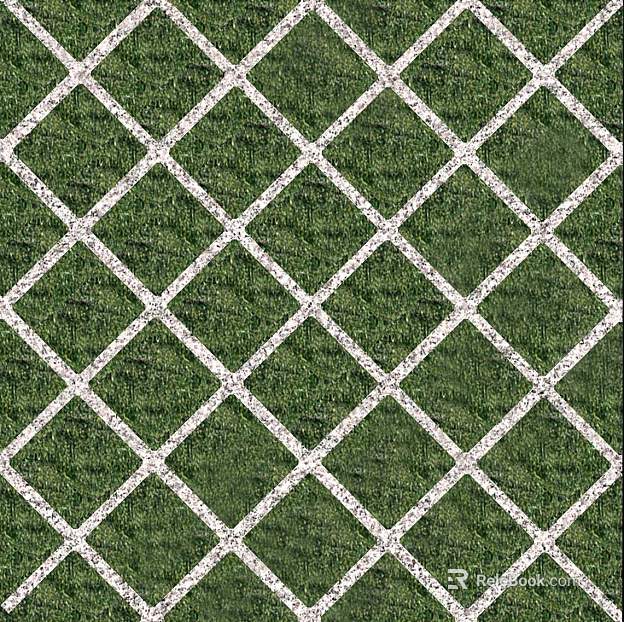 grass-planting brick texture