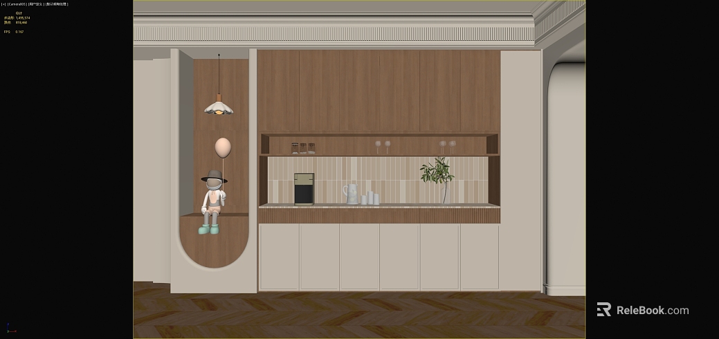 Modern Light Wood Siding Kitchen texture