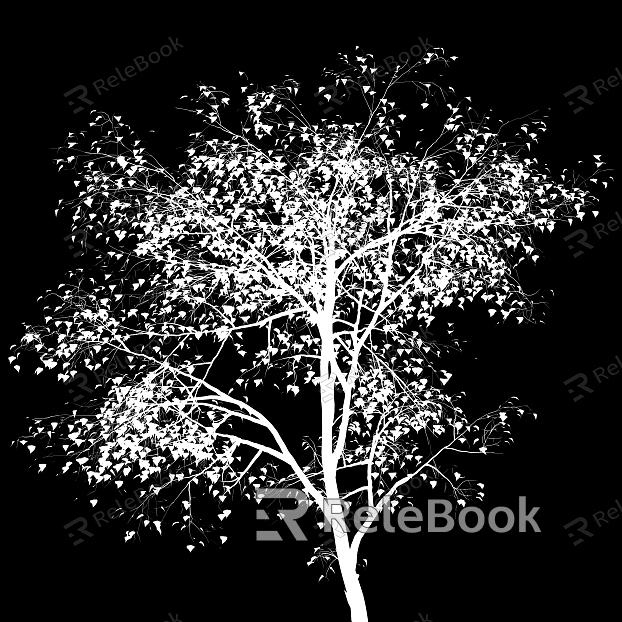 black and white tree shadow texture