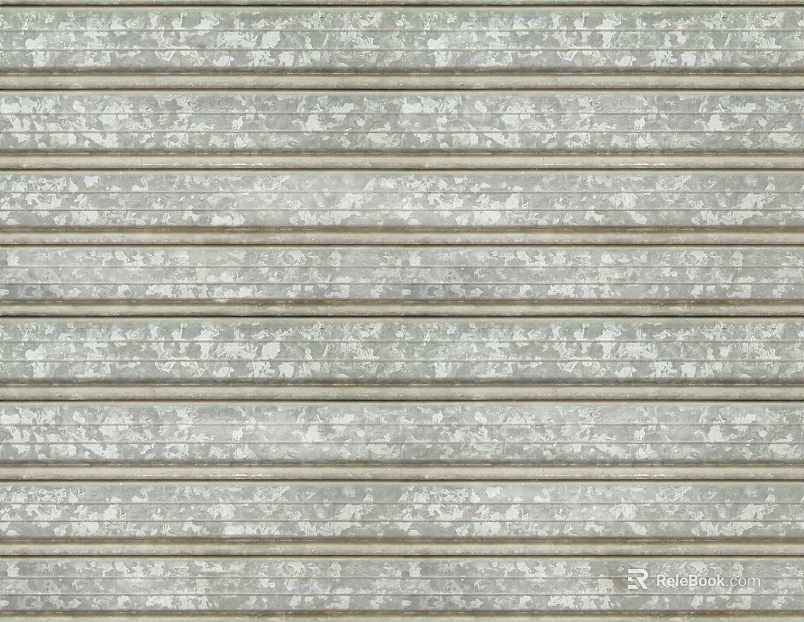 Rolling shutter door metal texture