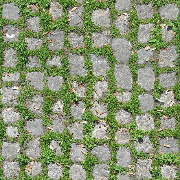 Brick pavement texture