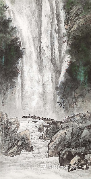 landscape painting texture