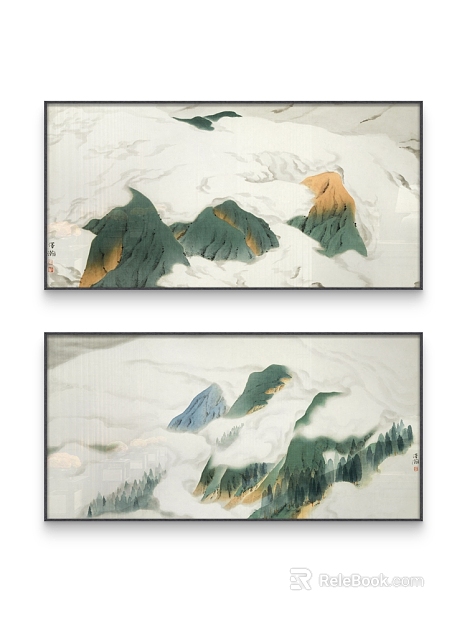 landscape painting texture