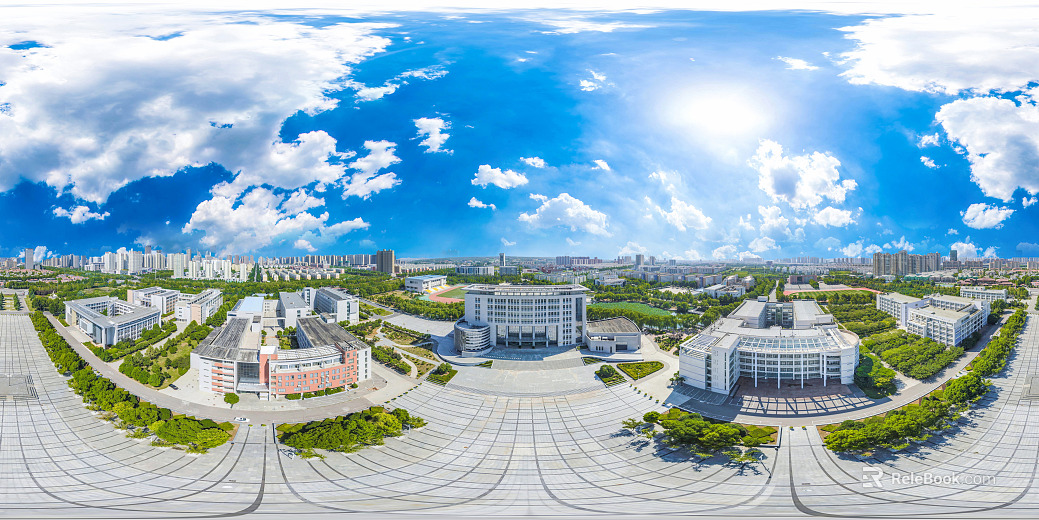 HDR City Leisure Square Panoramic View texture