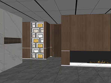 Modern dark brown wood veneer office space texture (ID:ffaeh904656)