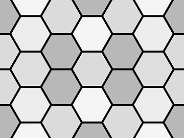 Hexagonal Brick Hexagonal Lattice Black and White texture (ID:ffacg59712)