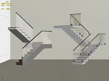 Gray Cement Stair Indoor Duplex texture (ID:ffaeh382571)