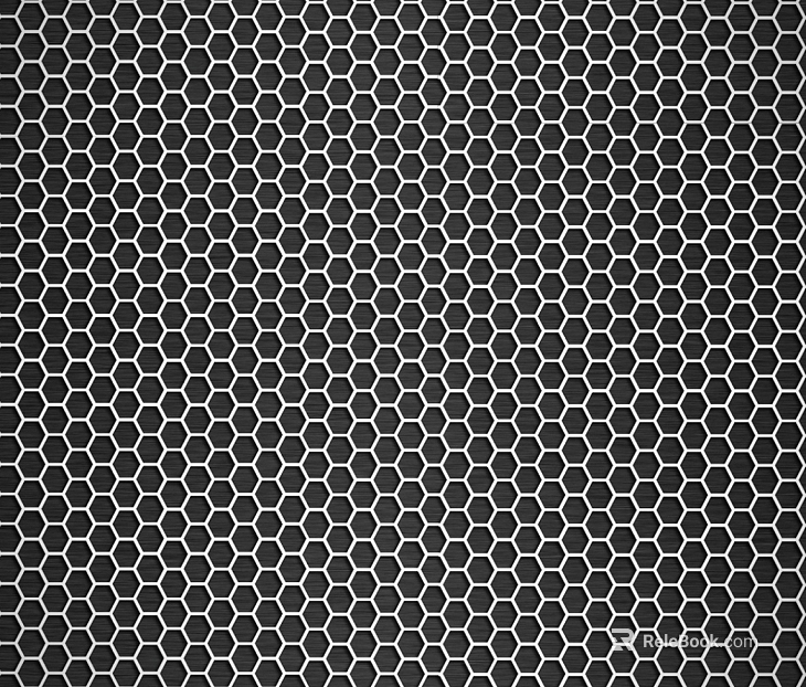 Hexagonal brick black and white brick hexagonal seamless texture