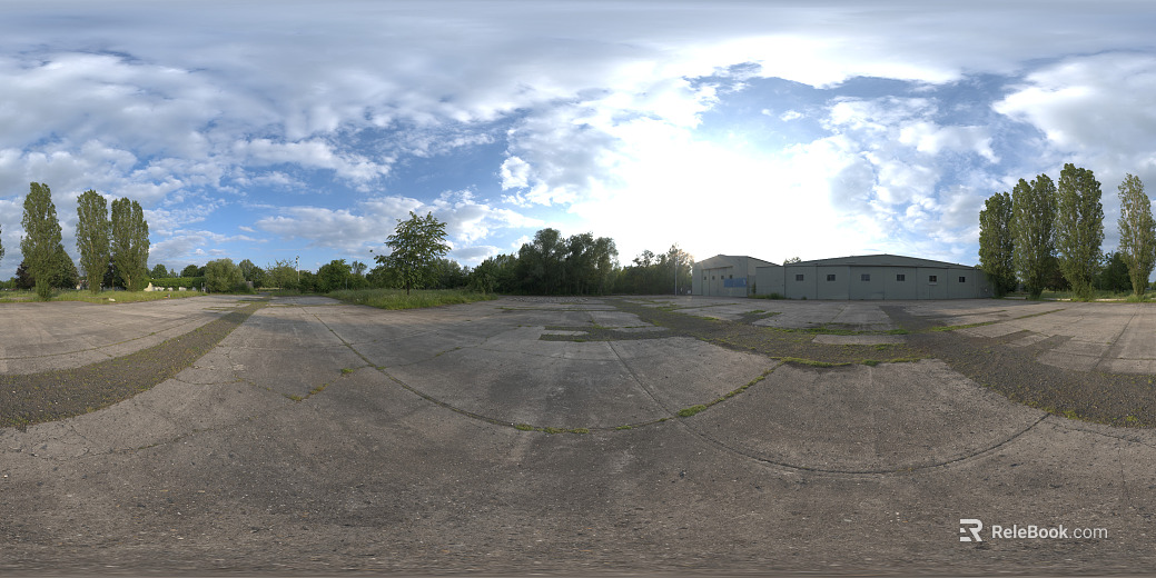 Outdoor factory daytime cloudy HDR texture