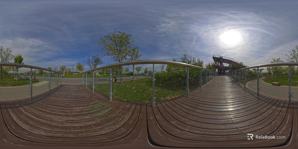 Outdoor boardwalk HDR texture