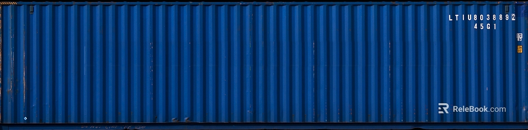 Blue Metal Container Freight Warehousing texture