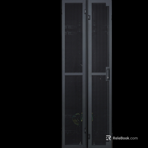 Black metal net door machine room cabinet door texture