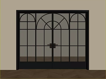 Retro black glass door entry door texture (ID:ffaeh654801)