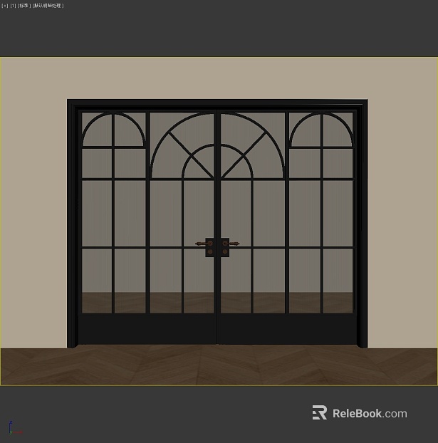Retro black glass door entry door texture
